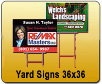Yard Signs & Magnetic Business Cards - Yard Signs 36x36